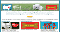 Desktop Screenshot of houston-eskimo-rescue.org